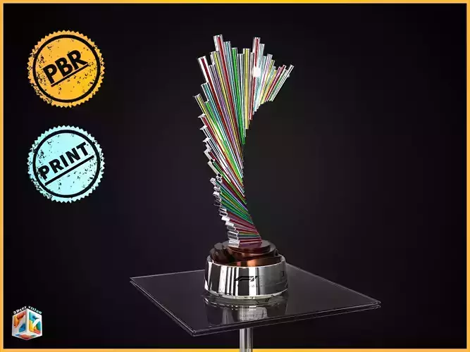 F1 Las Vegas GP Trophy Award - Cinematic - 3D Print