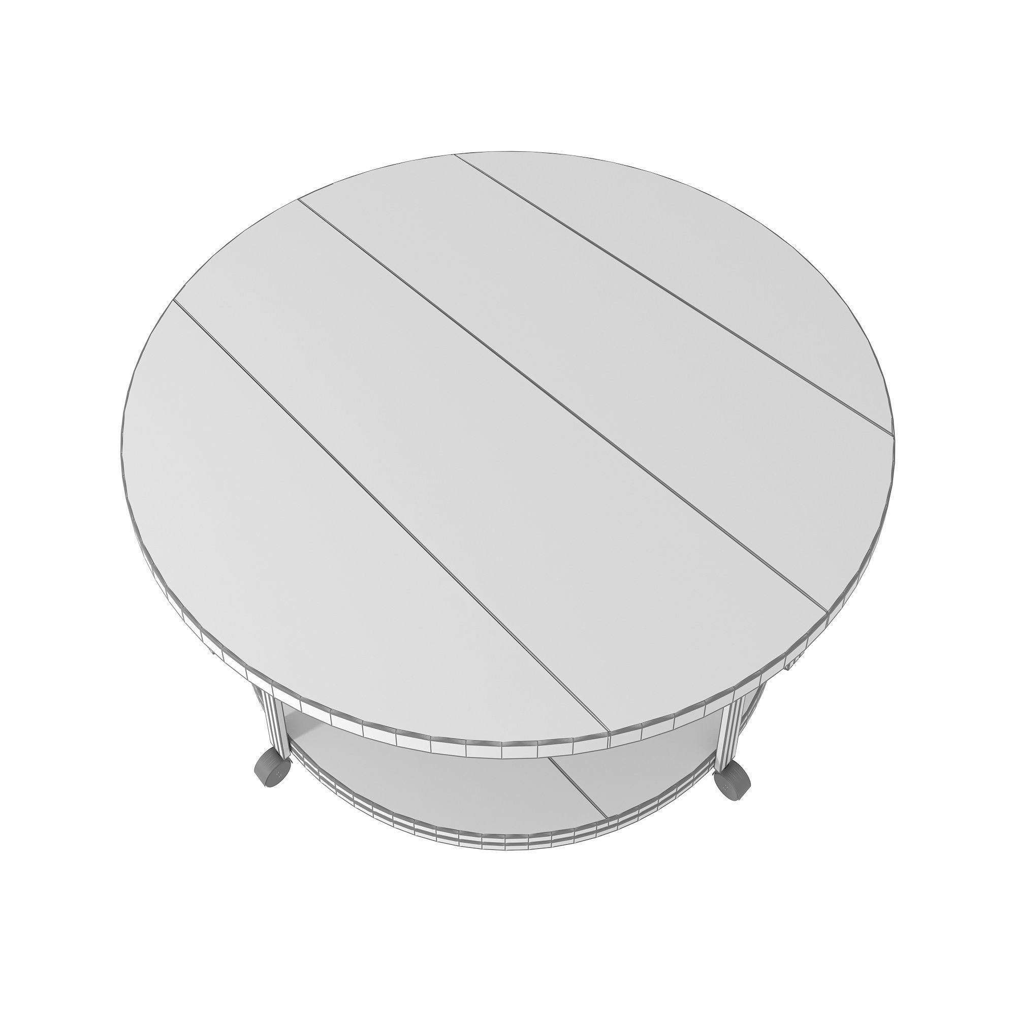 Geoff Coffee Table Oak and Black 3D model_9