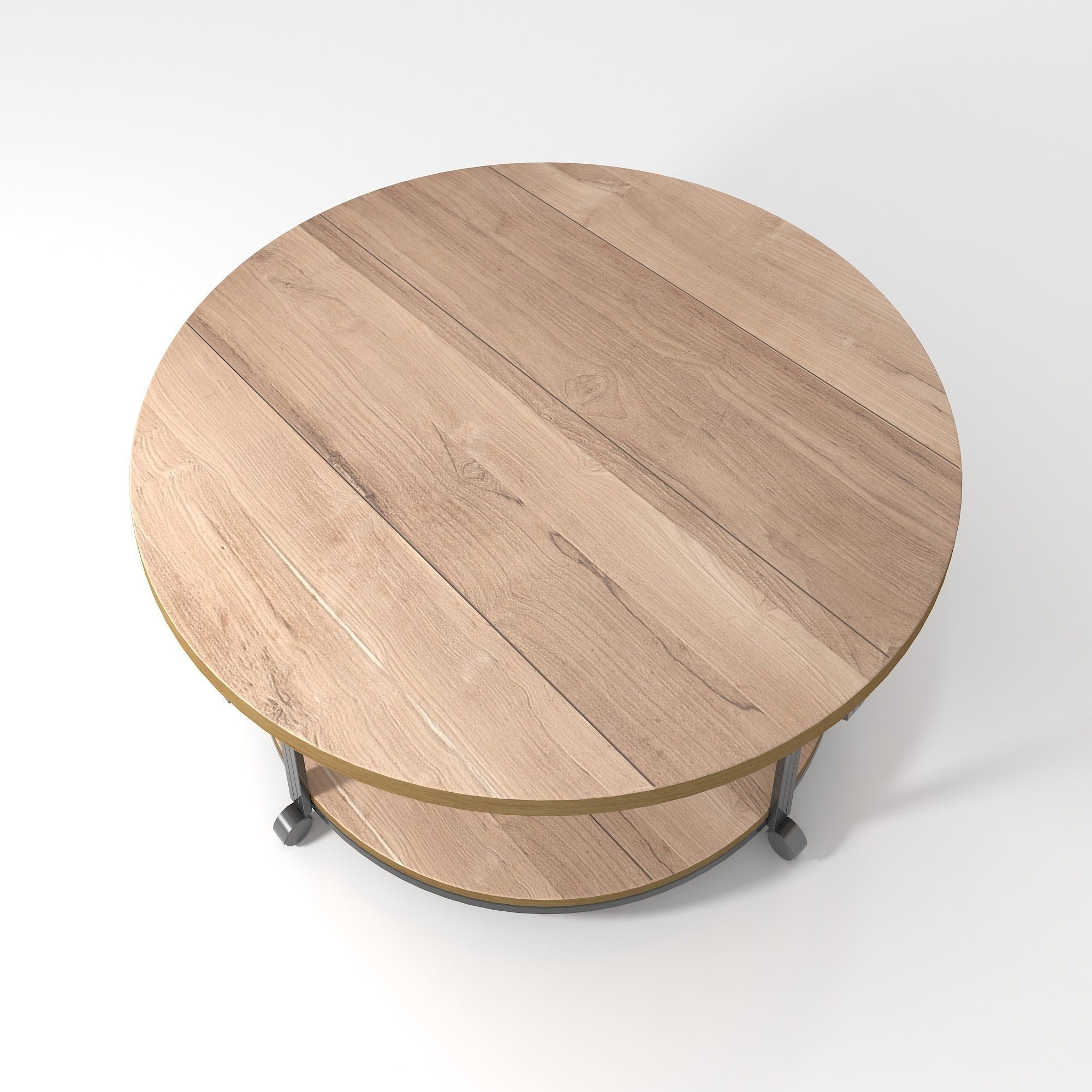 Geoff Coffee Table Oak and Black 3D model_8