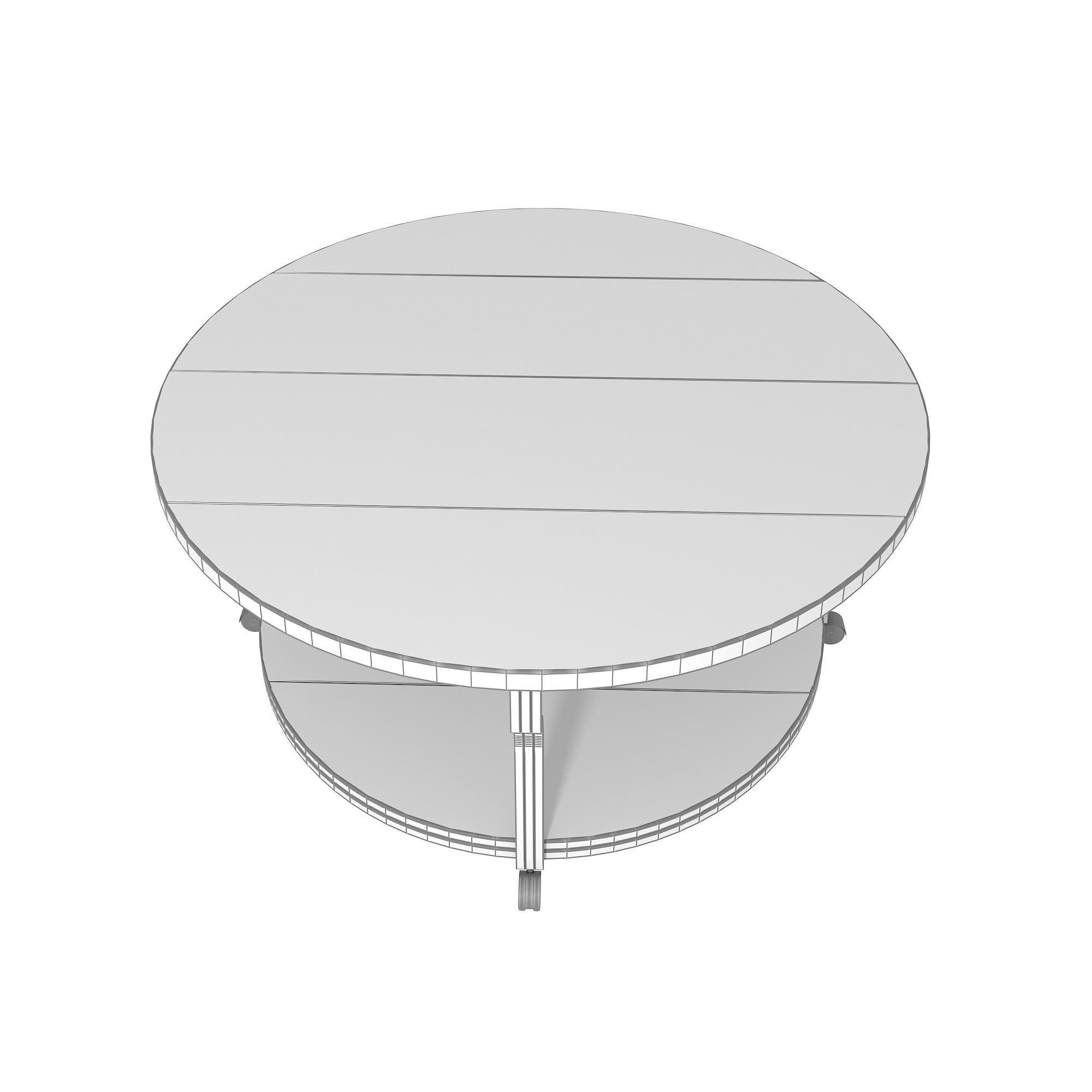 Geoff Coffee Table Oak and Black 3D model_5