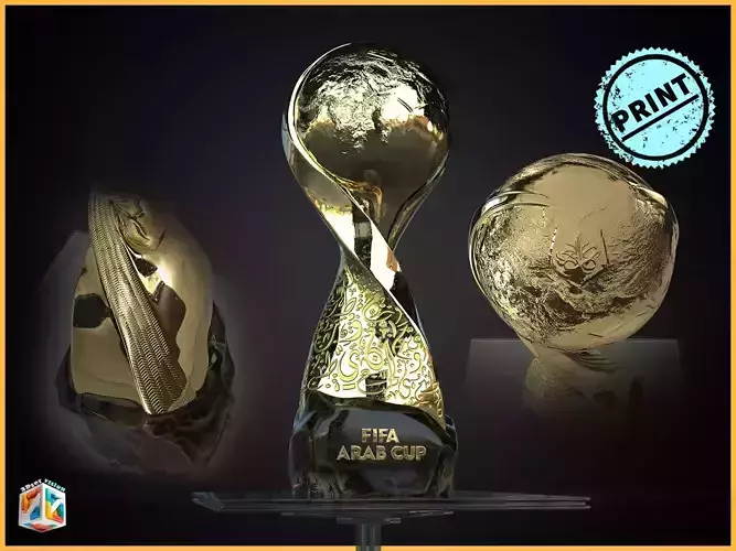 FIFA Arab Cup Trophy Award  for 3D print