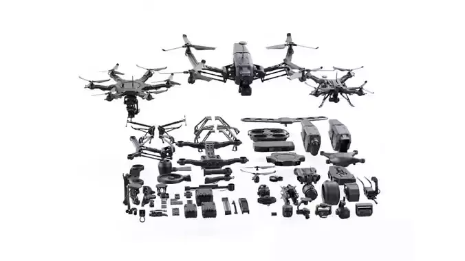 Modular component disassembly of unmanned aerial vehicles