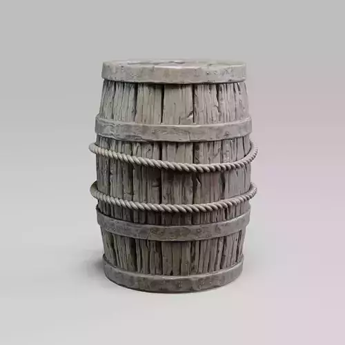 wooden barrel