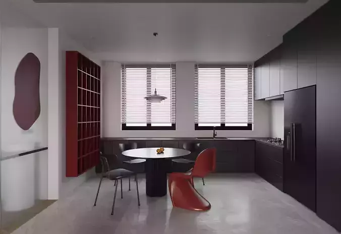 Minimalist modern living room