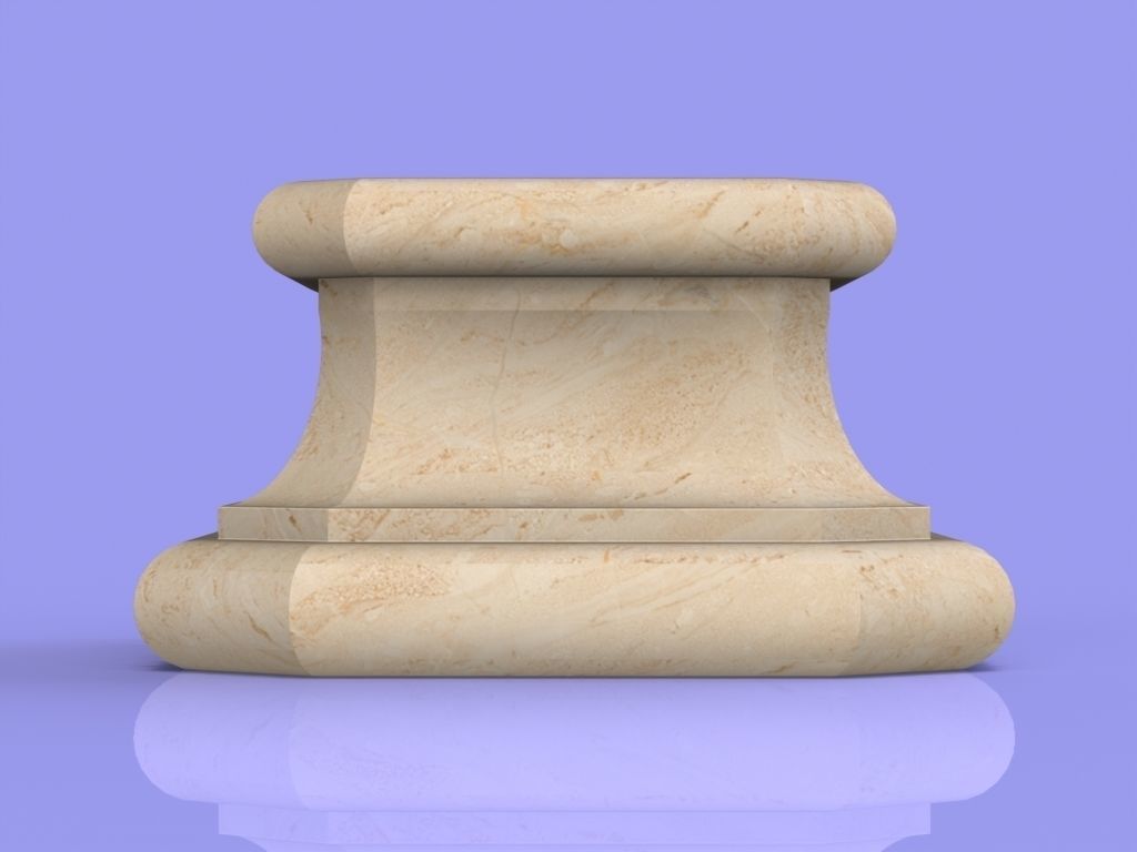 Marble Socle 01 3D print model_2