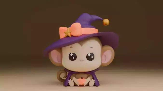 Halloween wizard monkey 04
