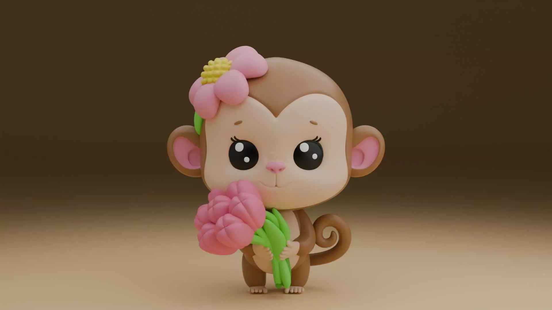 monkey 01 3D print model