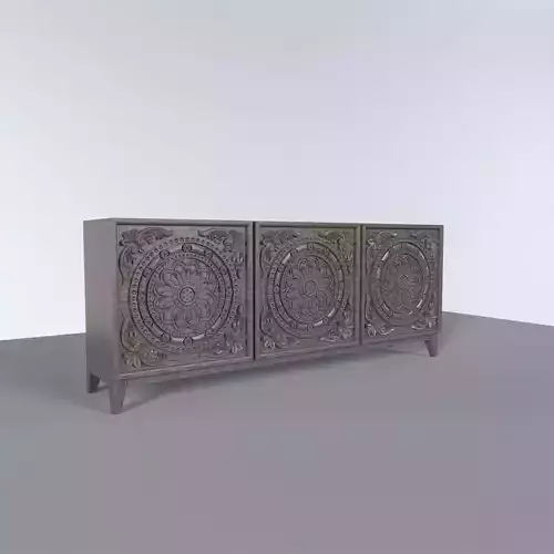 Rack Flowers - Mueble con detalles de flores