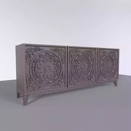 Rack Flowers - Mueble con detalles de flores