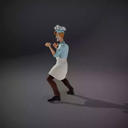 Cheerful Baker Character model pack