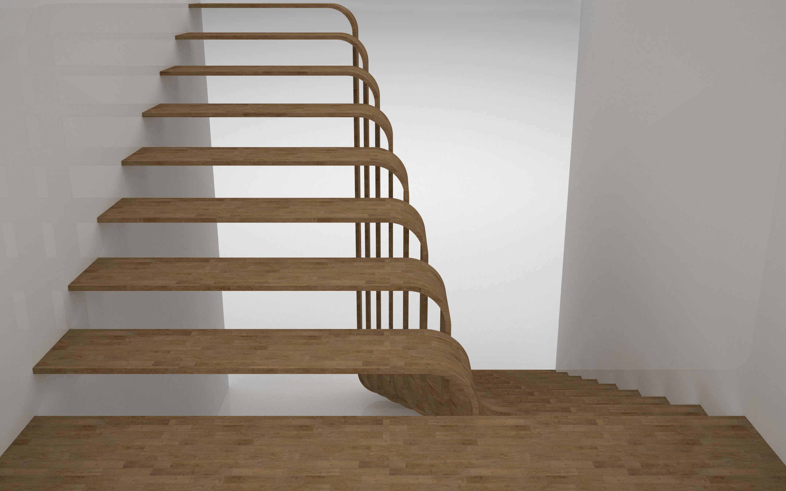 Sweep stair 3D model_3