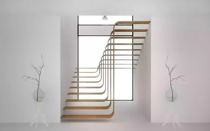 Sweep stair 3D model