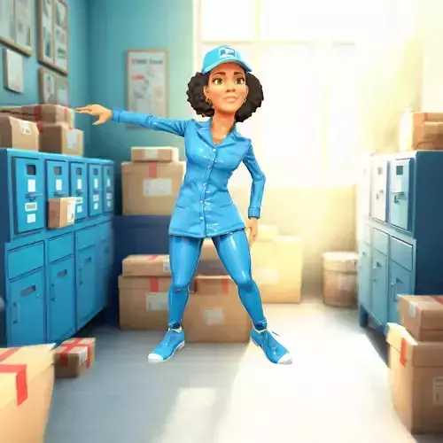 Blue Postal Worker model pack