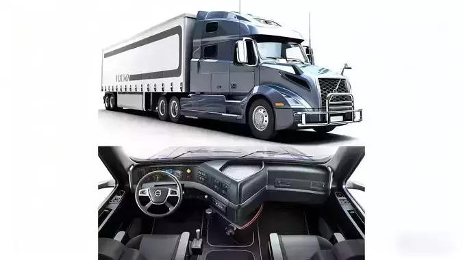 Heavy duty long-distance freight truck