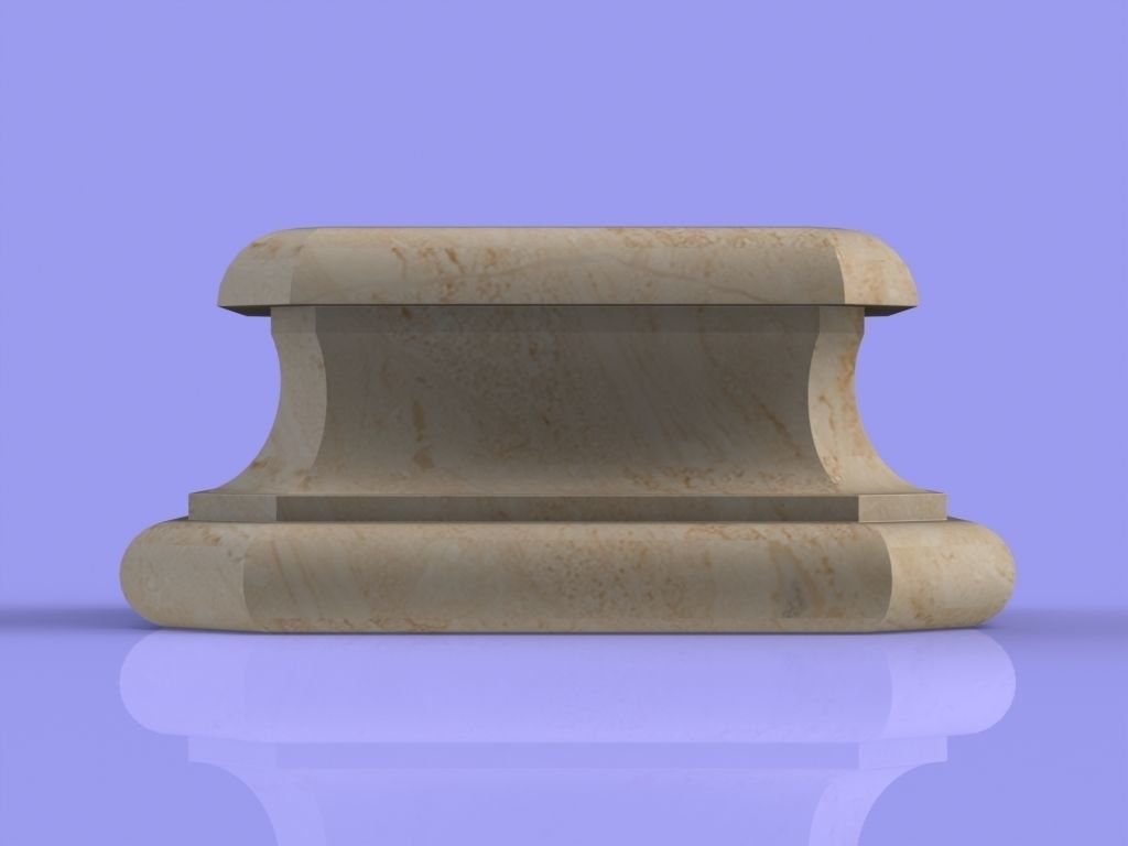 Marble Socle 02 3D print model_2