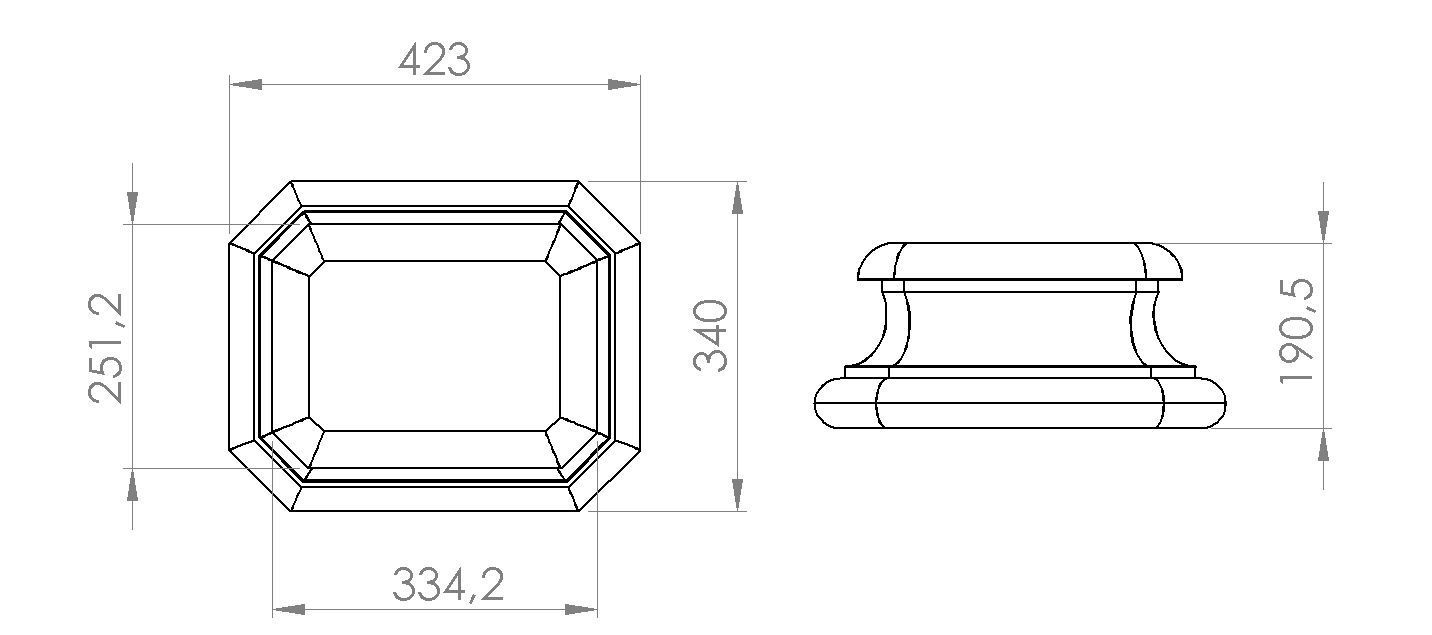 Marble Socle 02 3D print model_5