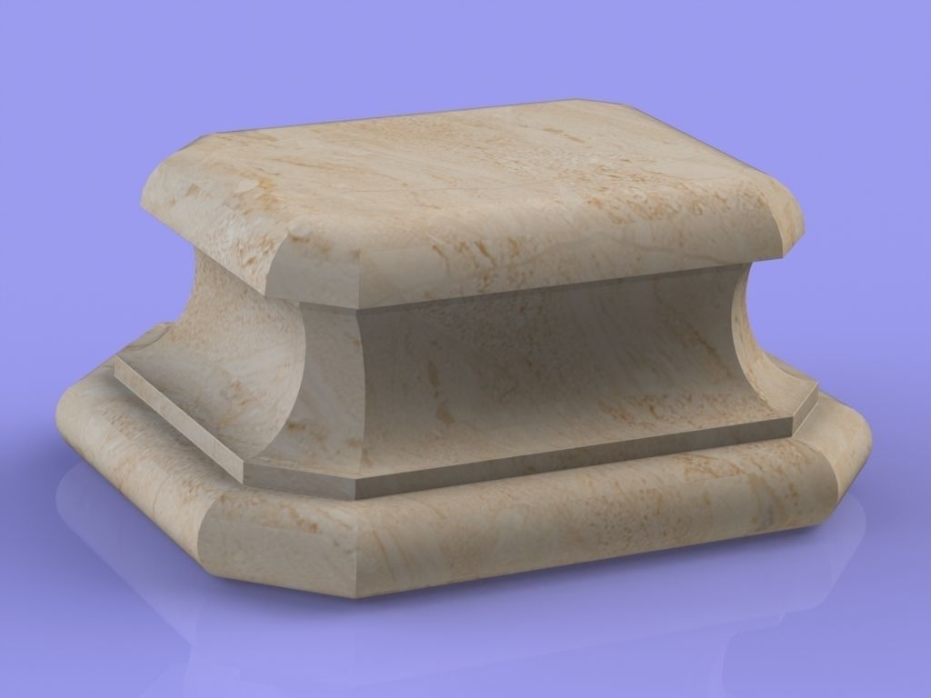 Marble Socle 02 3D print model_0