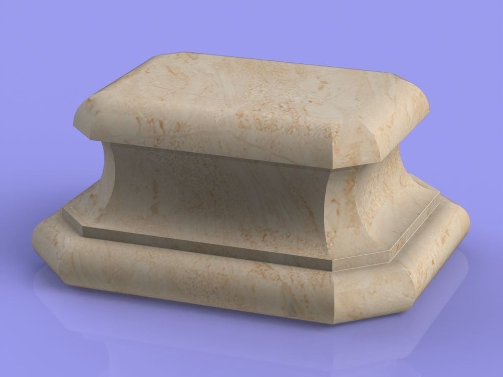 Marble Socle 02 3D print model_1