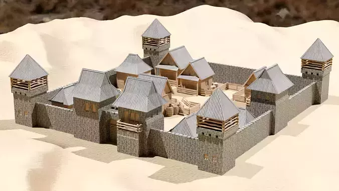 Medieval Desert Stronghold