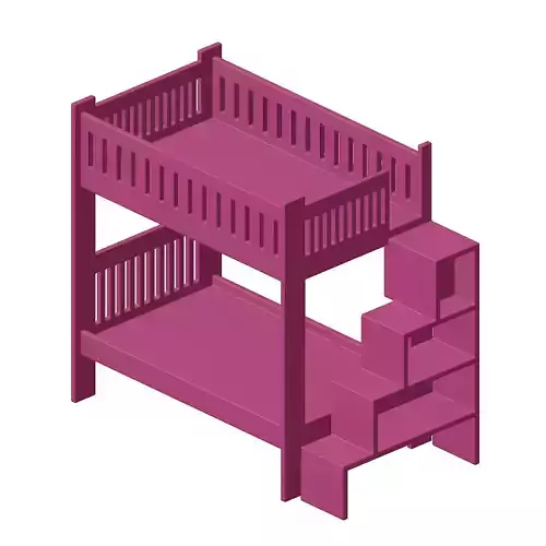 Plastic Baby Bunk Bed Toy