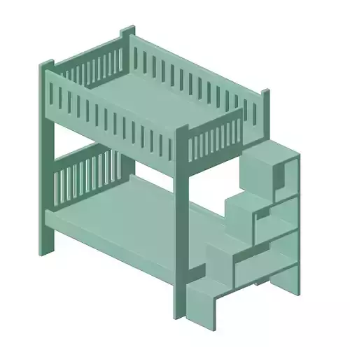 Plastic Baby Bunk Bed Toy