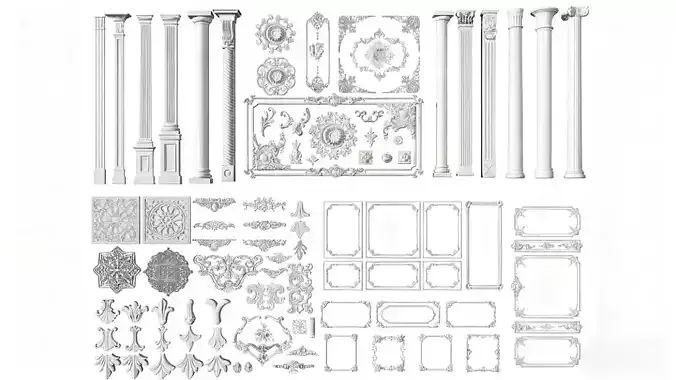 European decorative components