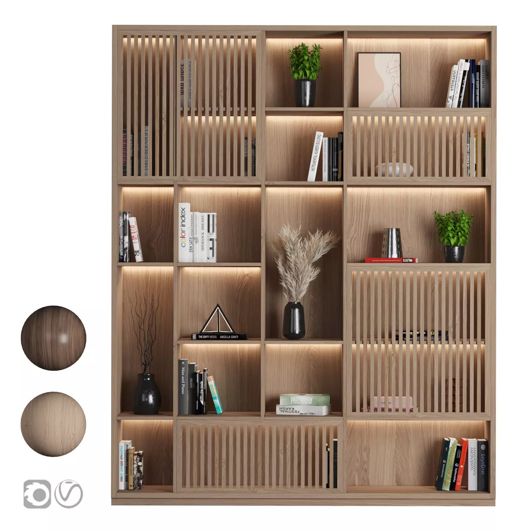 Rack and Bookcase 41 3D model