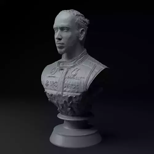 Lewis Hamilton F1 Legend Premium 3D Bust STL
