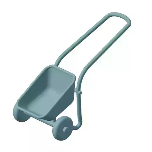 Plastic Garden Wheel Barrow Toy