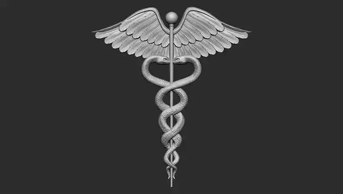 snake with wing pendent