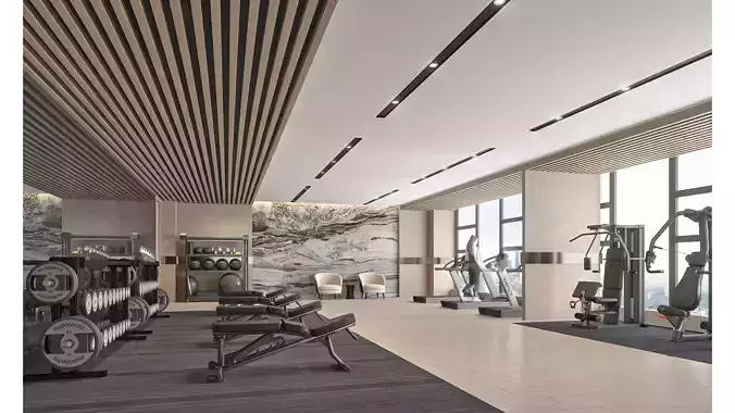 High-end fitness space