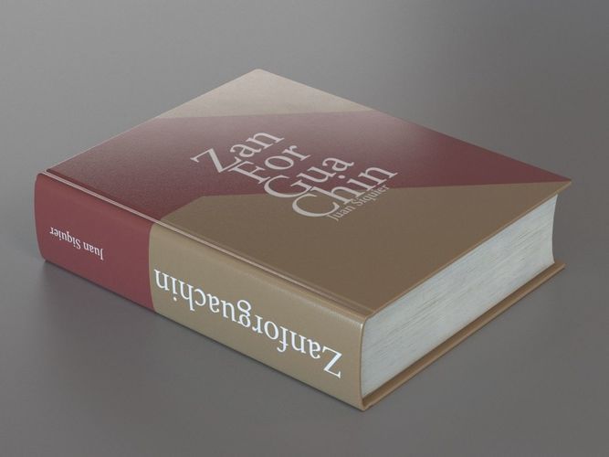 Closed hardcover book 3D model