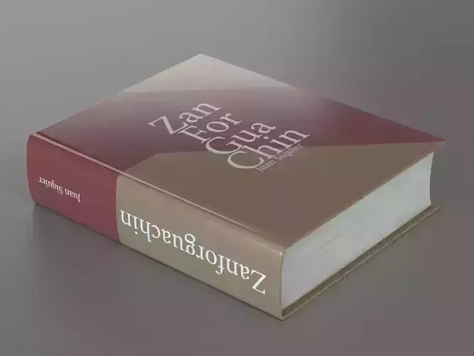 Closed hardcover book 3D model