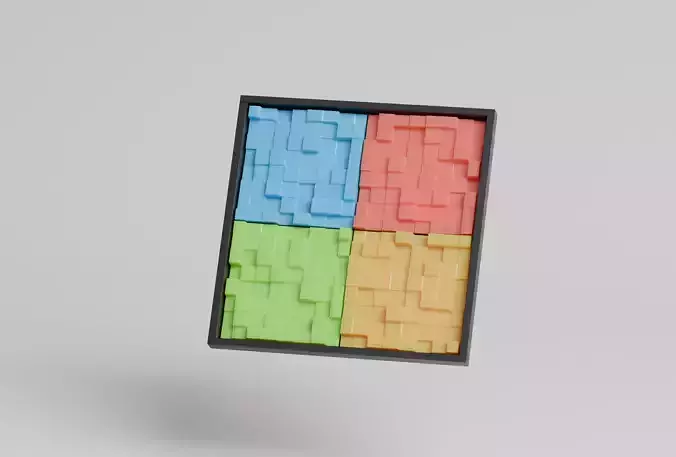 Modern Bauhaus decorative paintings