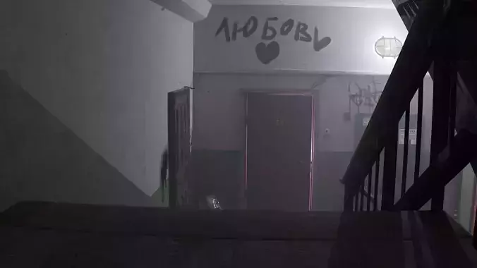 Soviet Stairwell 3D model 4