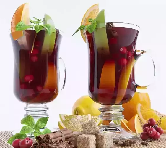 Mulled wine 3D model