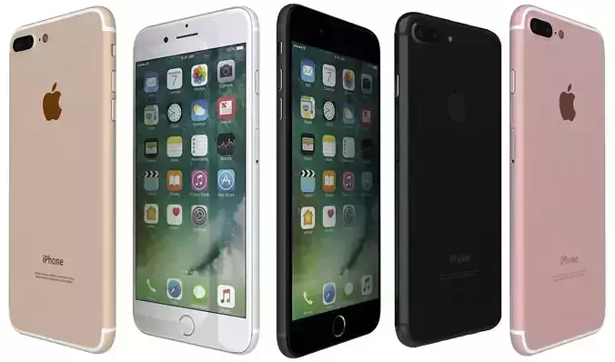 Apple iPhone 7 Plus All Colors 3D model