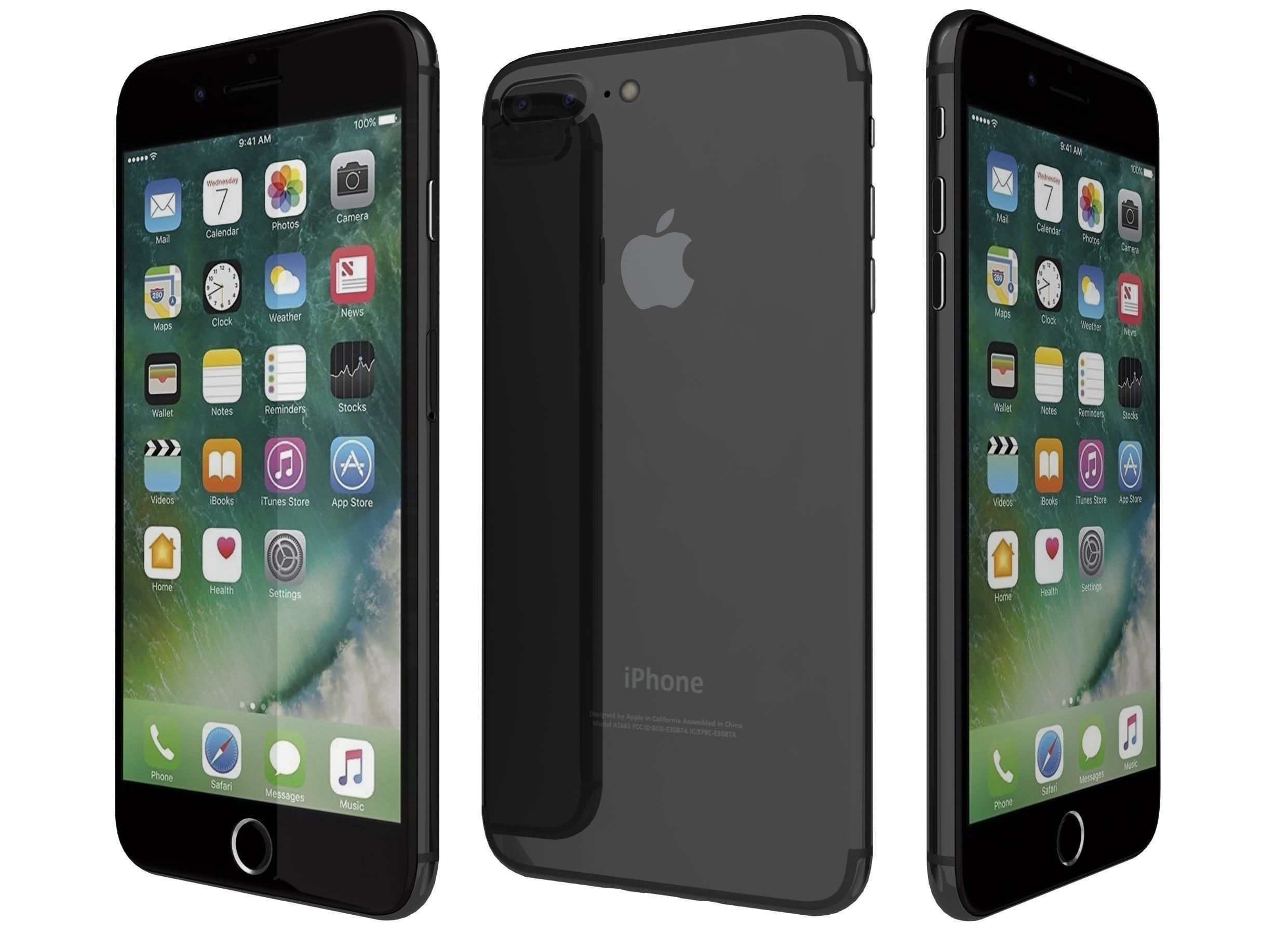 Apple iPhone 7 Plus All Colors 3D model_1