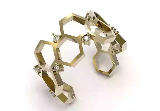 Entrepreneur Bee STL 3D gold Ring model jr00296