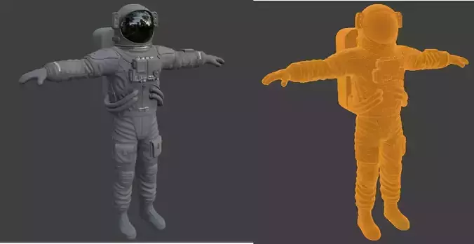 Spacesuit Astronaut Suit 3D Model High Detail PBR