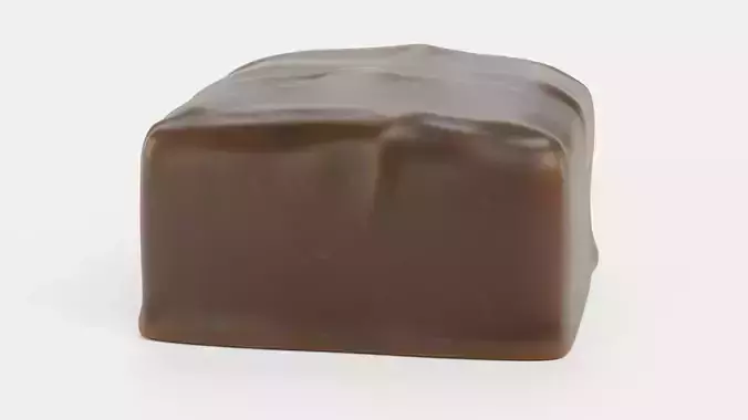 Chocolate Candy V5 - Chocolate Cube with Decorative Relief 3D model 5