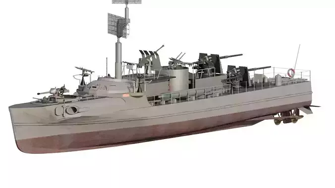 WW2 GERMAN FAST ATTACK TORPEDO BOAT