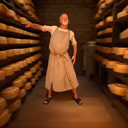 Elderly Monk Character model pack