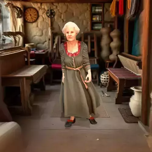 Elderly Villager Woman model pack