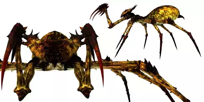 Rigged Monster Spider Horror Fantasy Creature