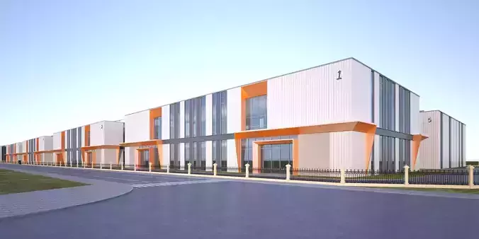 Industrial Building Factory 012