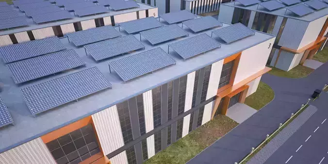 Industrial Building Factory 012 3D model 6