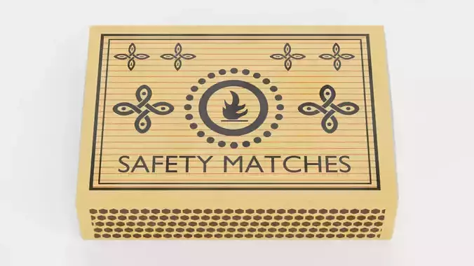 Matchbox V1 - Empty Slide-Out Box with Custom Cover Design