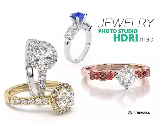 Photorealistic Studio HDRI Map For Jewelry Rendering Vol1
