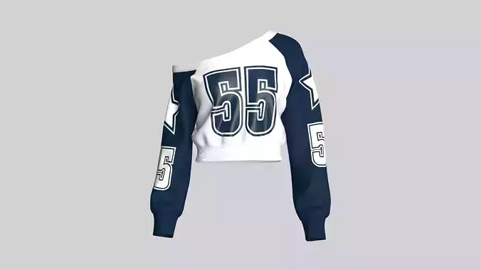 Girls Basketball Long Neck Sweatshirt